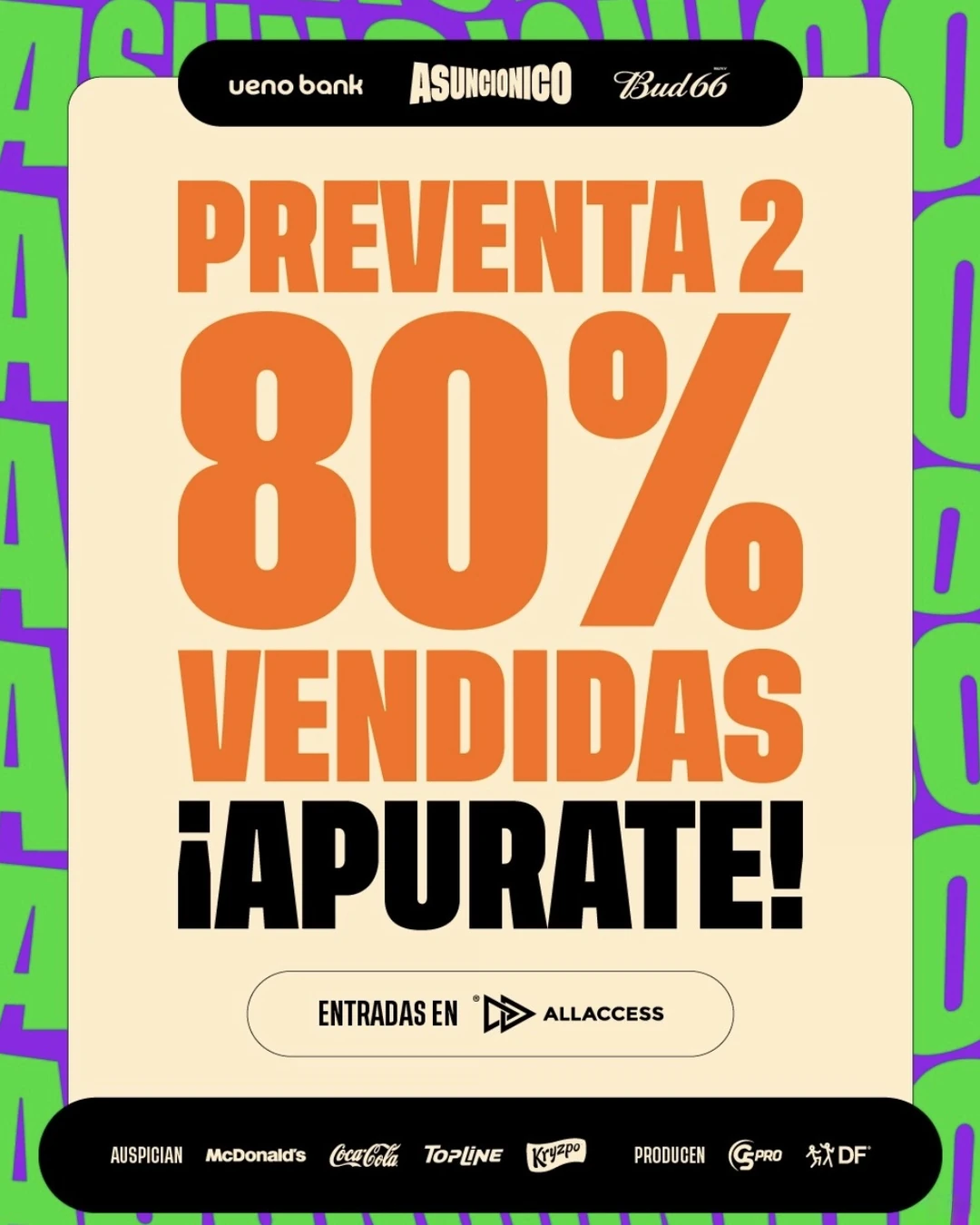 80% vendida